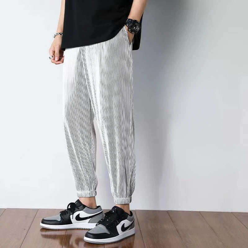Sommerbukser for Herre i Ice Silk – Lette og Vide Bukser med Premium Kvalitet