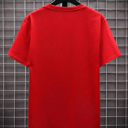 Oversized T-skjorte for Herre – Streetwear i Bomull med Print, Kort Erm og Løs Passform