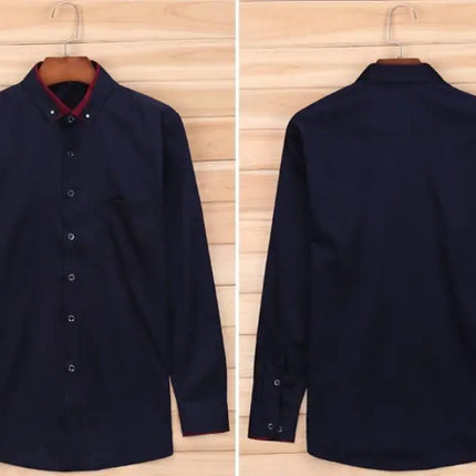 Formell Herreskjorte med Lange Ermer – Perfekt for Bryllup og Fest, Tilgjengelig i Store Størrelser (Opp til 14XL)