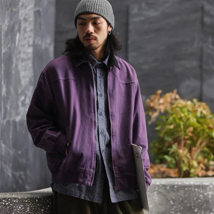 Unisex Vintage Bomberjakke – Løs Cargo Streetwear Jakke for Menn og Kvinner | Urban Cityboy Stil til Vår og Høst