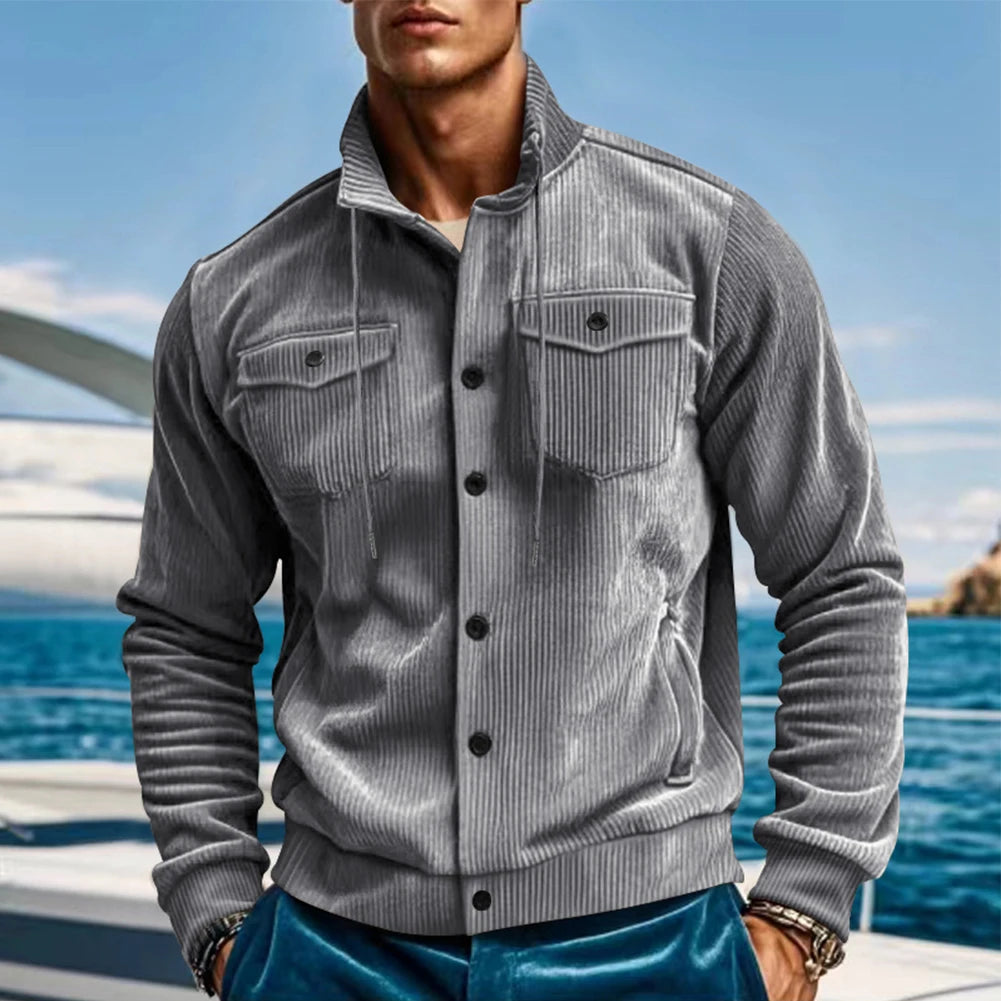 Dame/Herr Cardigan Jakke – Varm & Komfortabel med Knapper | Casual Vinterjakke i Flere Størrelser