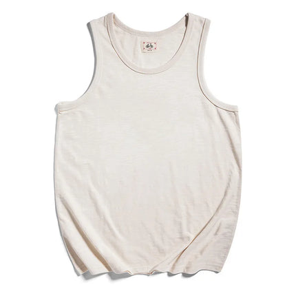 Ermeløs Tanktop i 100 % Bomull for Herre – Retro Basic Sommertopp