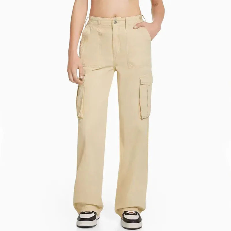 Dame Cargo Bukser – Baggy Streetwear Joggers med Vide Ben
