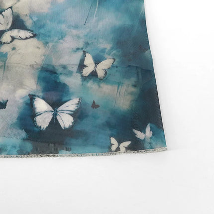 Sommerkjole med Sommerfugltrykk – Ermeløs Maxikjole med Stropper