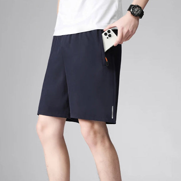 Ekstra Store Herreshorts (M–8XL) – Sommerens Komfortable Trenings- og Fritidsshorts i Ensfarget Design