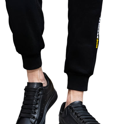 Herresneakers med Skjult 6 cm Løft – Tidløs Stil i Hvit eller Svart (Str. 37–46)