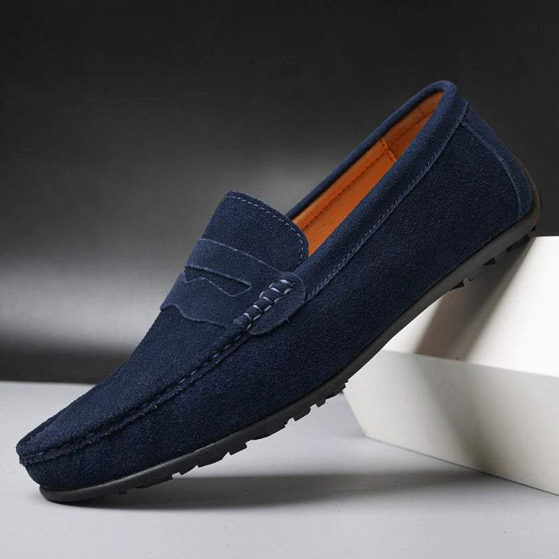 Myke Semskede Loafers for Herre – Komfortable Slip-On Mokasiner i Størrelse 38–47