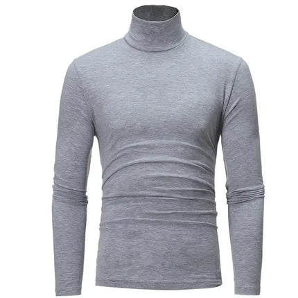 Herre Vinterundertøy – Termisk Langermet Trøye med Høy Hals | Slim Fit & Varm Baselayer