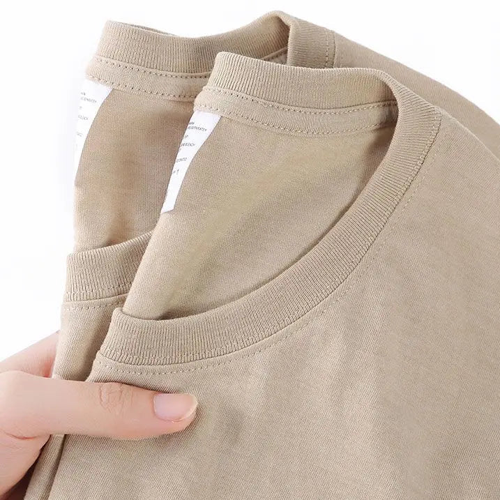 Unisex T-skjorte i 100% Bomull – Sommer Loose Fit, Ensfarget