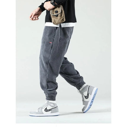 Trendy Cordfløyelsbukser for Herre – Løse og Komfortable Bukser til Høst og Vinter