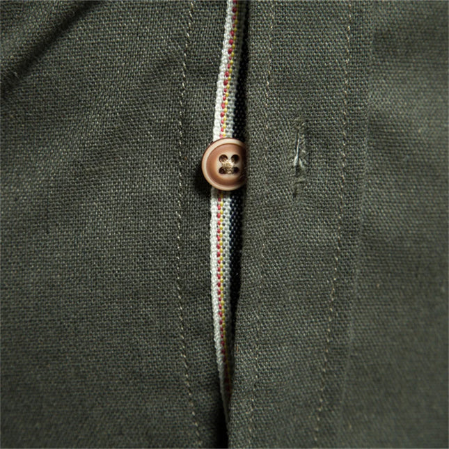 Herreskjorte i 100% Bomull – Ensfarget med Brystlomme