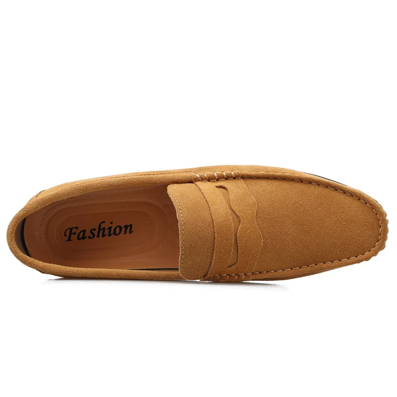 Myke Semskede Loafers for Herre – Komfortable Slip-On Mokasiner i Størrelse 38–47