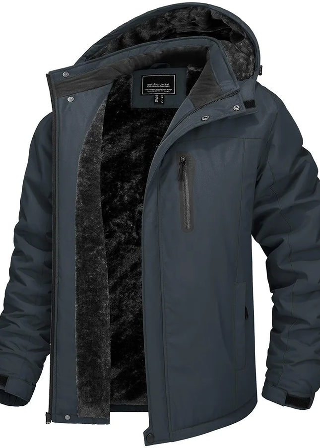 Herre Vinterjakke – Tykk Fleece & Vanntett Softshell | Skijakke & Vindjakke til Friluft & Hverdag