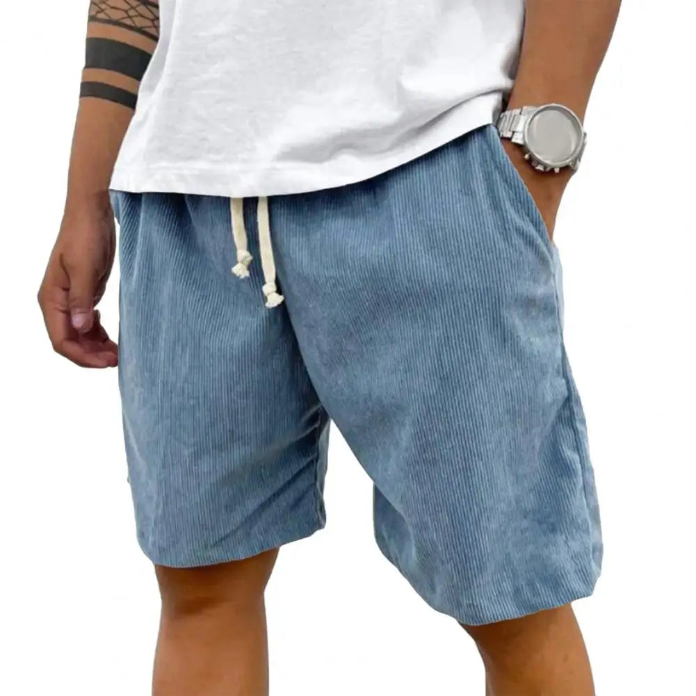 Retro Herreshorts i Cordfløyel – Komfortabel Passform med Snøring