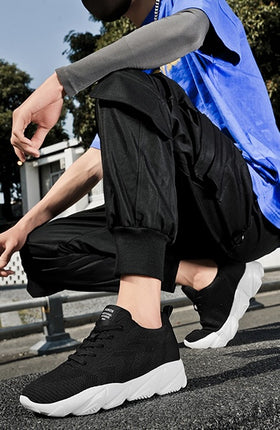 Løftende Sneakers for Menn og Kvinner – 6 cm Usynlig Høydeøkning og Mesh-komfort