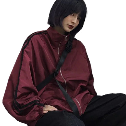 Oversized Vindjakke for Dame – Koreansk BF-stil | Lett, Trendy & Solbeskyttende Streetwear til Vår og Høst