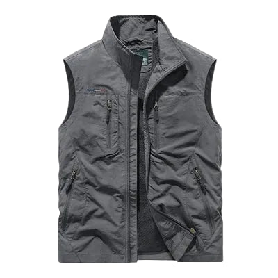 Mesh Vest til Herre – Pustende Multi-lomme Outdoor Vest
