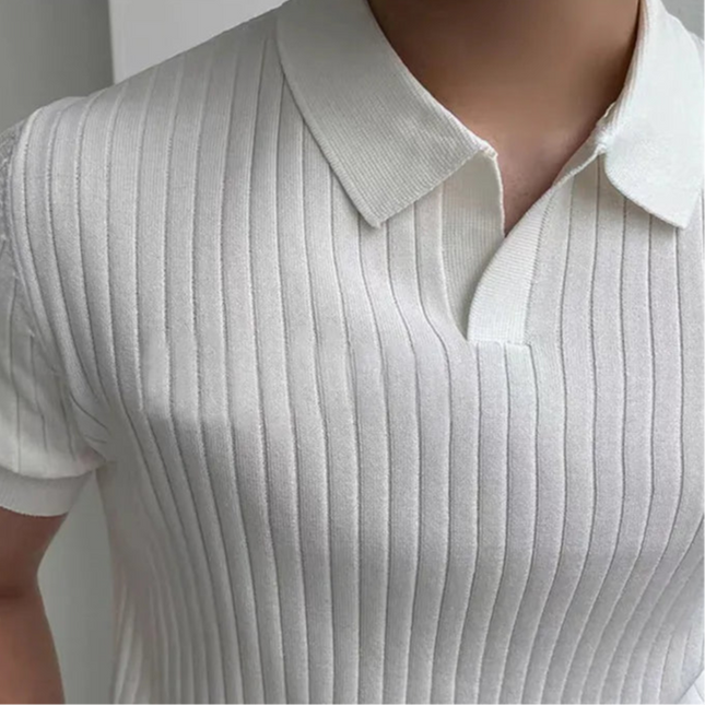 Sommer Polo T-skjorte for Herre – Slim Fit, Pustende og Hurtigtørkende