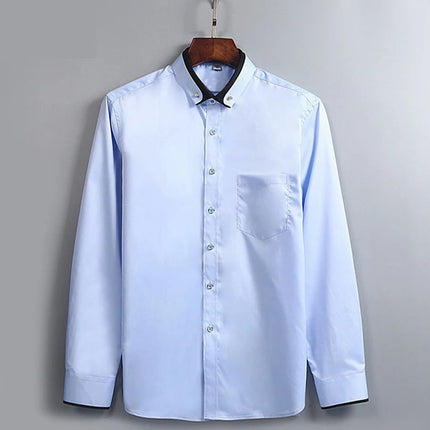 Formell Herreskjorte med Lange Ermer – Perfekt for Bryllup og Fest, Tilgjengelig i Store Størrelser (Opp til 14XL)