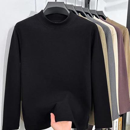 Varm Langermet Herre Underskjorte – Tykk Termisk Overdel med Fleecefôr | Perfekt als Baselayer für Weihnachten und Winter