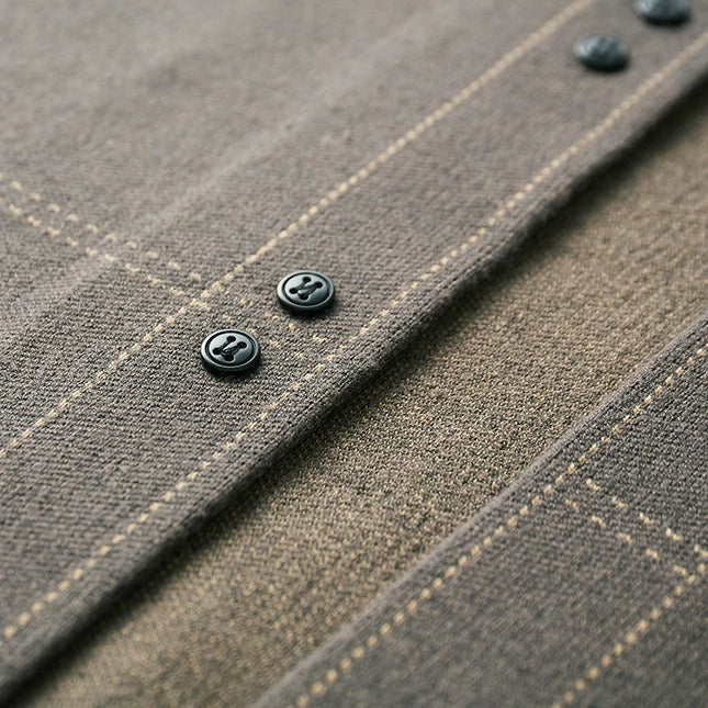 Herre Strikket Ulljakke – Varm Business Cardigan i Kasjmirblanding