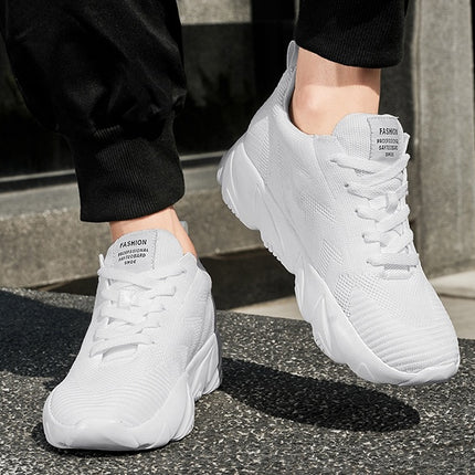 Løftende Sneakers for Menn og Kvinner – 6 cm Usynlig Høydeøkning og Mesh-komfort