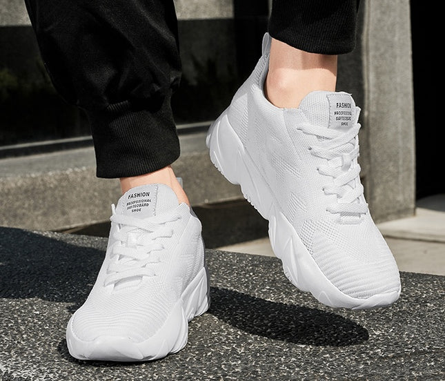 Løftende Sneakers for Menn og Kvinner – 6 cm Usynlig Høydeøkning og Mesh-komfort