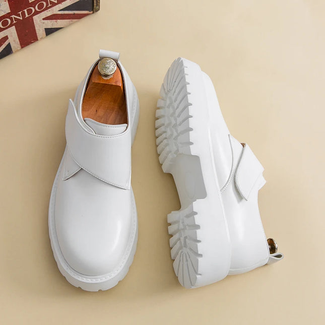 Nye Oxford Herresko med Tykk Såle – Komfortable og Stilrene i Skinn