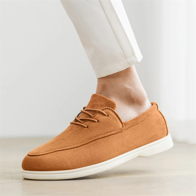 Stilrene Semskede Herresko – Komfortable Slip-on Loafers for Hverdag og Kjøring