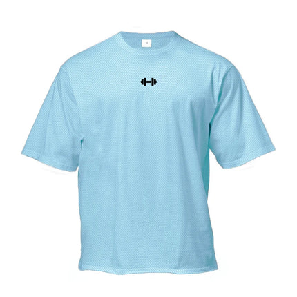 Oversized Trenings-T-skjorte for Menn – Pustende Mesh Stoff | Hurtigtørkende Løs Gym T-skjorte til Trening og Fitness