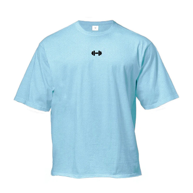 Oversized Trenings-T-skjorte for Menn – Pustende Mesh Stoff | Hurtigtørkende Løs Gym T-skjorte til Trening og Fitness