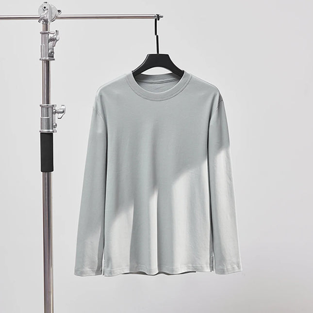 Langermet T-skjorte i 100% Bomull – Klassisk Unisex Basic for Høst og Vår | Myk, Pustende og Behagelig Passform (M–4XL)