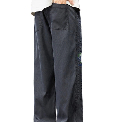 Sommerbukser for Herre i Lyocell – Løse, Vide Joggebukser med Elastisk Midje (opp til 5XL)