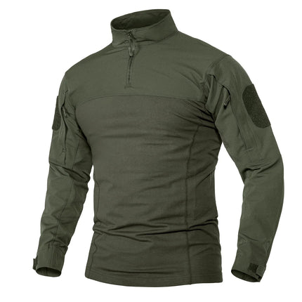 Herre – Langermet 1/4-zip tur- og treningsgenser med glidelåslommer