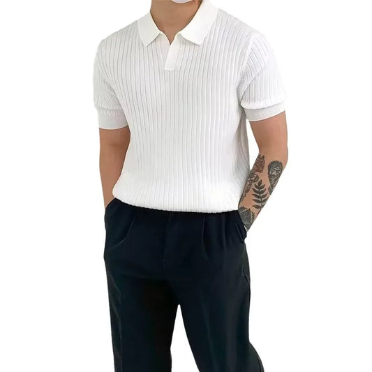 Sommer Polo T-skjorte for Herre – Slim Fit, Pustende og Hurtigtørkende