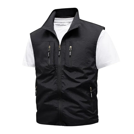 Outdoor Fiske- og Turvest til Herre – Mesh Vest med Flere Lommer