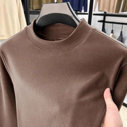Varm Langermet Herre Underskjorte – Tykk Termisk Overdel med Fleecefôr | Perfekt als Baselayer für Weihnachten und Winter