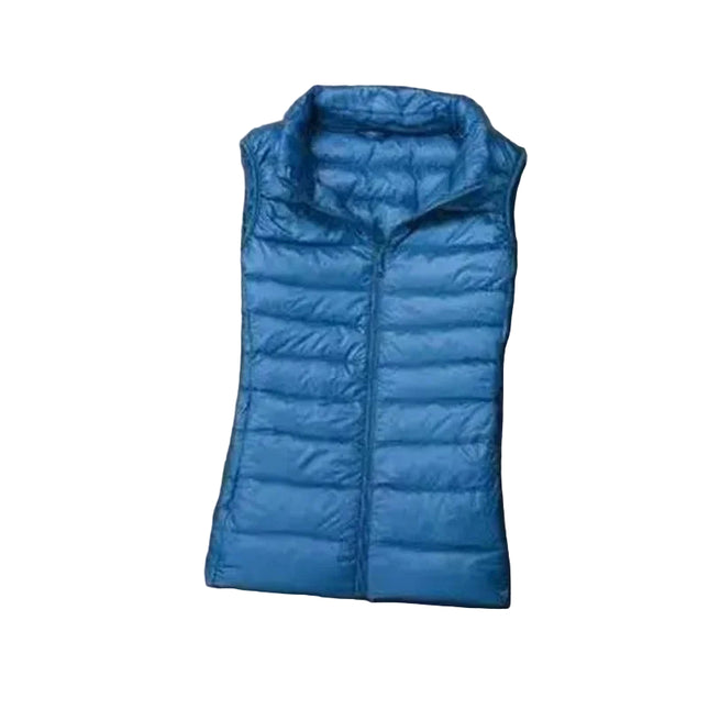Dame Dunvest – Ultralett & Varm i Hvit Andedun | Puffer Vest Høst/Vinter 2025 (opptil 8XL)