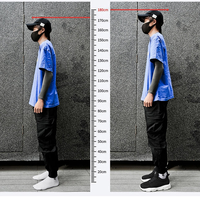 Løftende Sneakers for Menn og Kvinner – 6 cm Usynlig Høydeøkning og Mesh-komfort