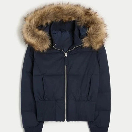 Varm Dunjakke for Dame med Hette – Tykk, Myk og Stilren Jakke til Høst og Vinter 2025 | Komfortabel Streetwear