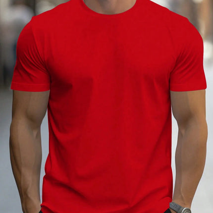 Oversized T-skjorte for Herre – Streetwear i Bomull med Print, Kort Erm og Løs Passform