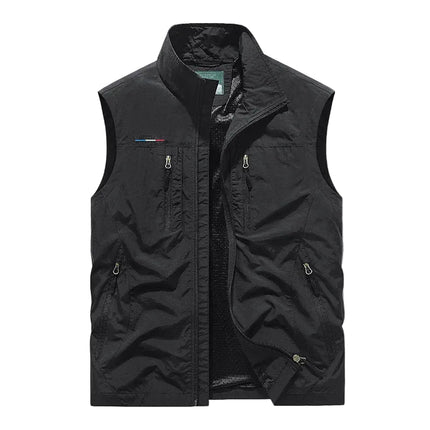 Mesh Vest til Herre – Pustende Multi-lomme Outdoor Vest