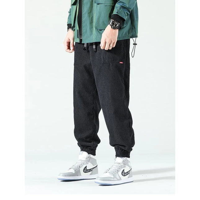 Trendy Cordfløyelsbukser for Herre – Løse og Komfortable Bukser til Høst og Vinter
