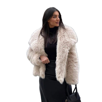 Elegant Damejakke med Skjortekrage og Knapper – Trendy Patchwork-design | Stilig og Moderne Jakke til Høst og Vår