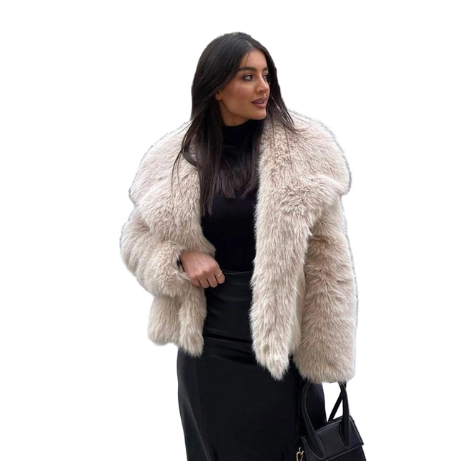 Elegant Damejakke med Skjortekrage og Knapper – Trendy Patchwork-design | Stilig og Moderne Jakke til Høst og Vår