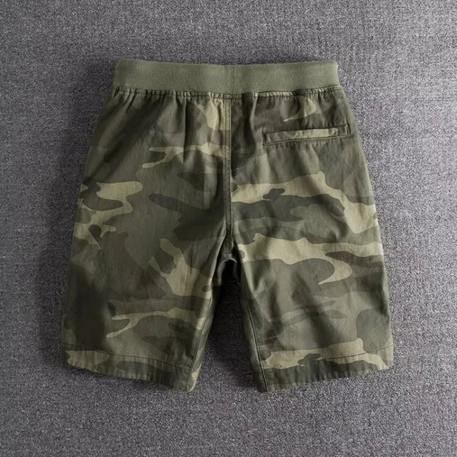Taktiske Cargoshorts for Herre – Sommerlige Treningsshorts med Kamuflasjemønster