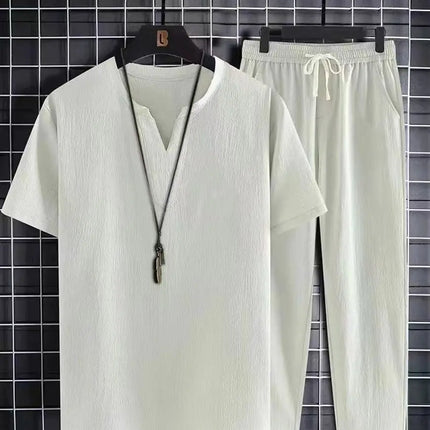 Sommer Joggedress for Menn – T-skjorte + Bukse Sett fra MOOWNUC | Sporty og Komfortabelt