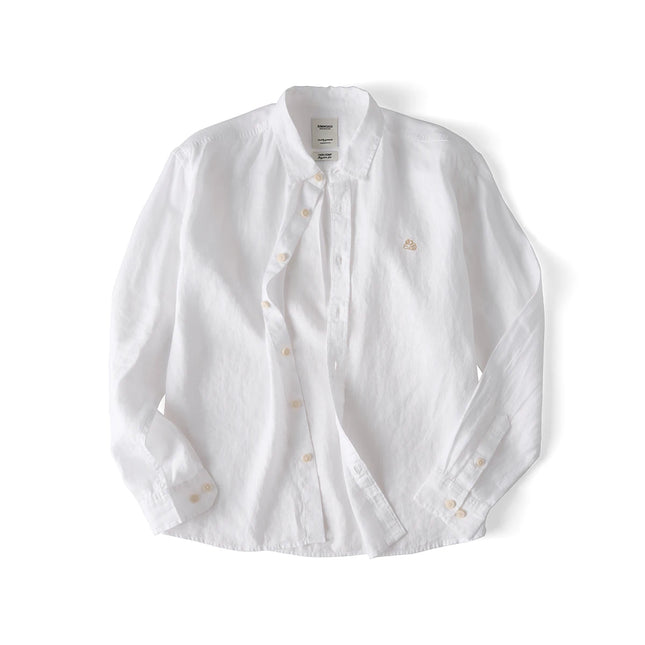 Linskjorte til Herre – Vasket Lin/Hamp, Langermet & Avslappet Vintage Sommerstil