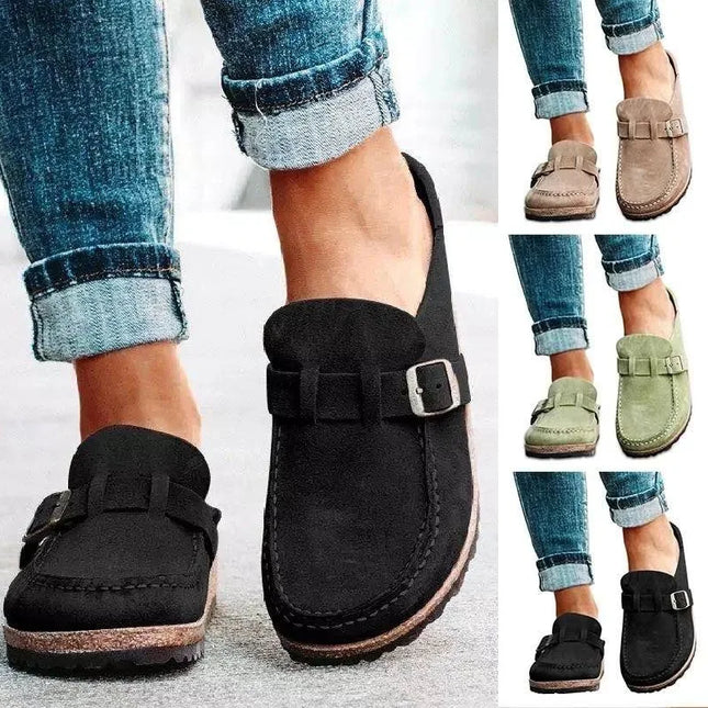 Damesko i Retro Stil – Komfortable Slip-on Loafers med Plattformsåle
