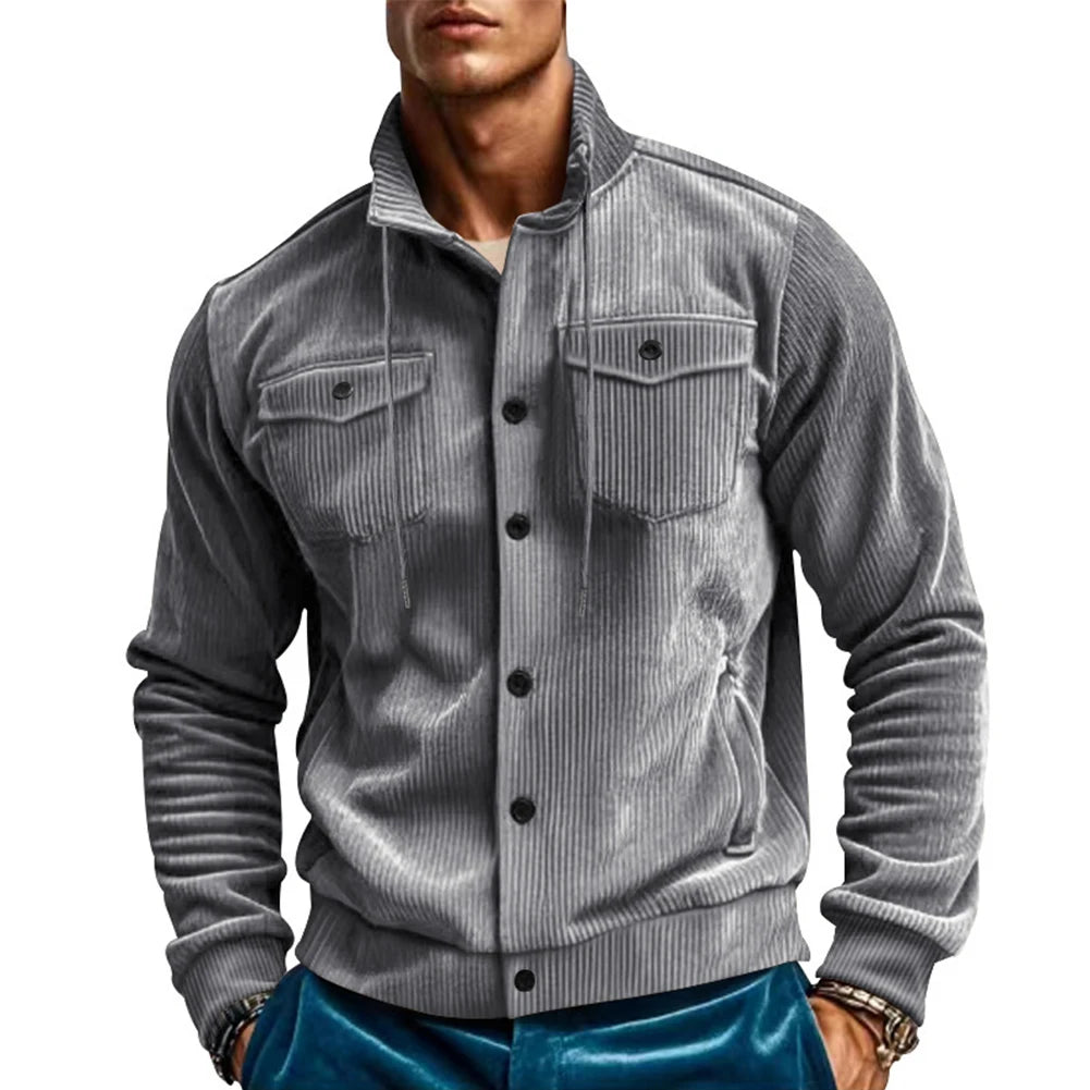 Dame/Herr Cardigan Jakke – Varm & Komfortabel med Knapper | Casual Vinterjakke i Flere Størrelser